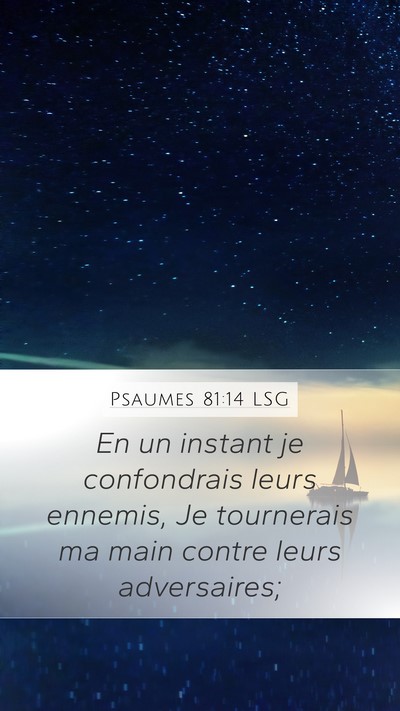 Psaumes 81:14 LSG Bible Verse Image