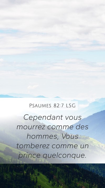 Psaumes 82:7 LSG Bible Verse Image