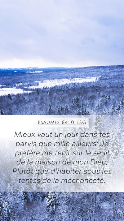 Psaumes 84:10 LSG Bible Verse Image