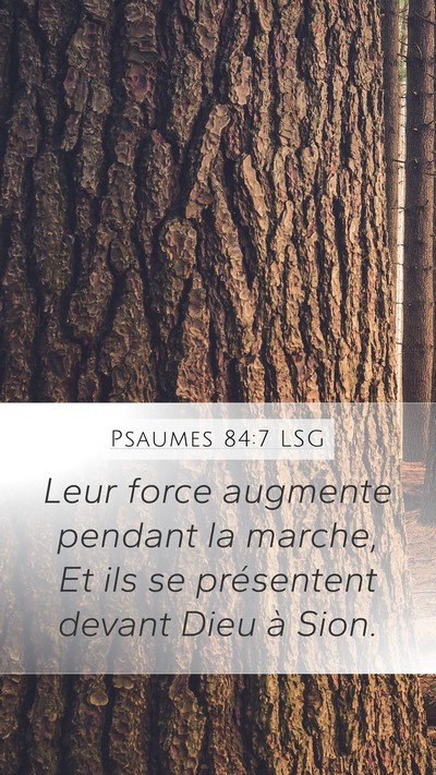 Psaumes 84:7 LSG Bible Verse Image