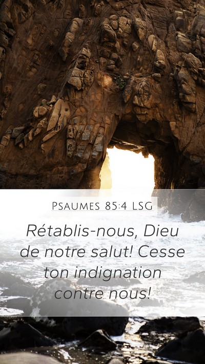 Psaumes 85:4 LSG Bible Verse Image