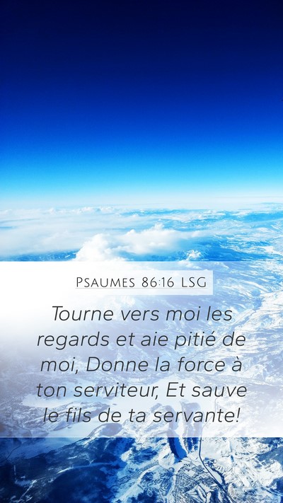 Psaumes 86:16 LSG Bible Verse Image