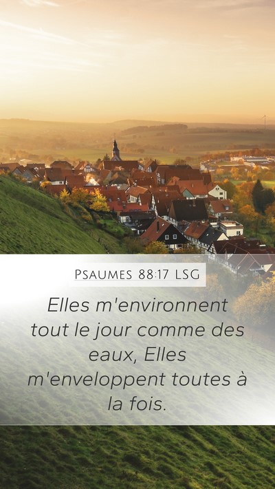 Psaumes 88:17 LSG Bible Verse Image