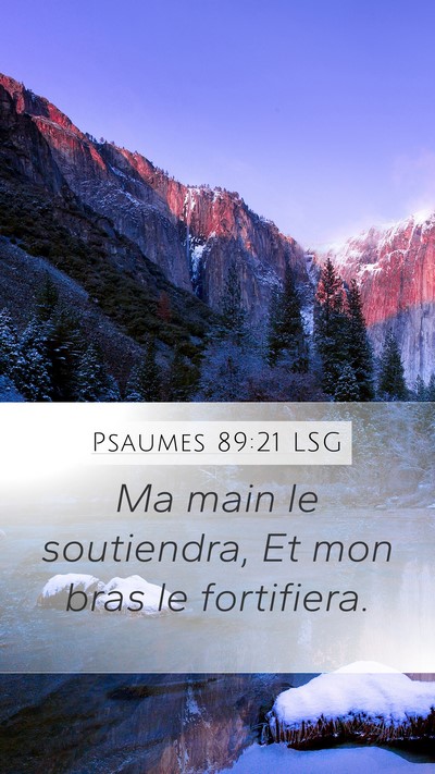 Psaumes 89:21 LSG Bible Verse Image