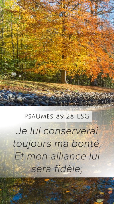 Psaumes 89:28 LSG Bible Verse Image