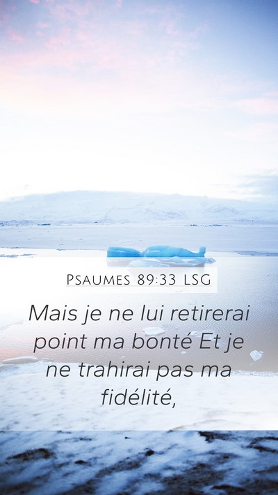 Psaumes 89:33 LSG Bible Verse Image