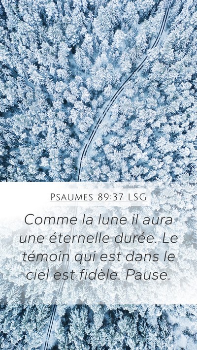 Psaumes 89:37 LSG Bible Verse Image