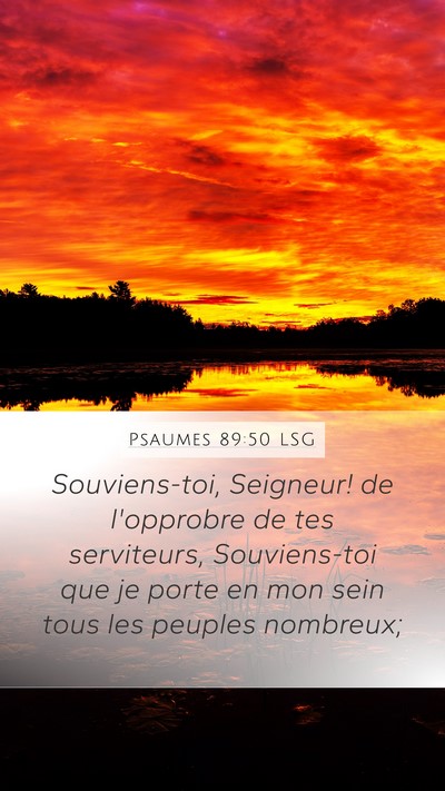 Psaumes 89:50 LSG Bible Verse Image