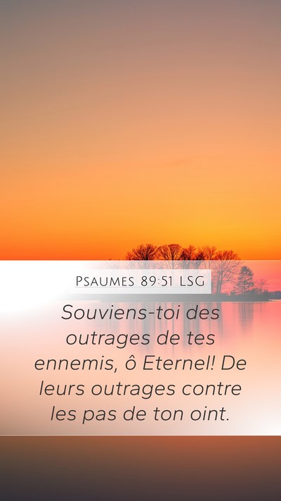 Psaumes 89:51 LSG Bible Verse Image