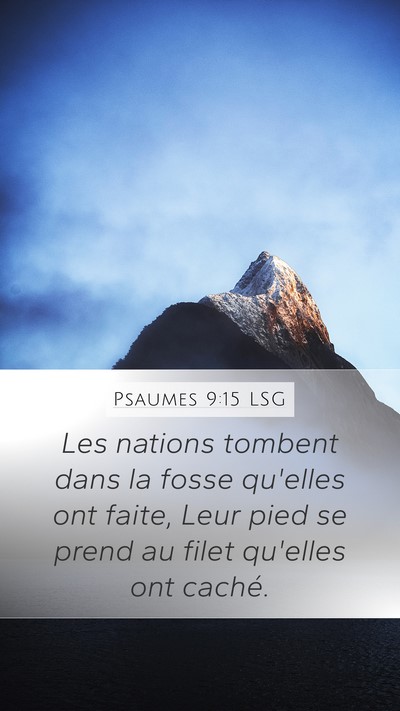 Psaumes 9:15 LSG Bible Verse Image