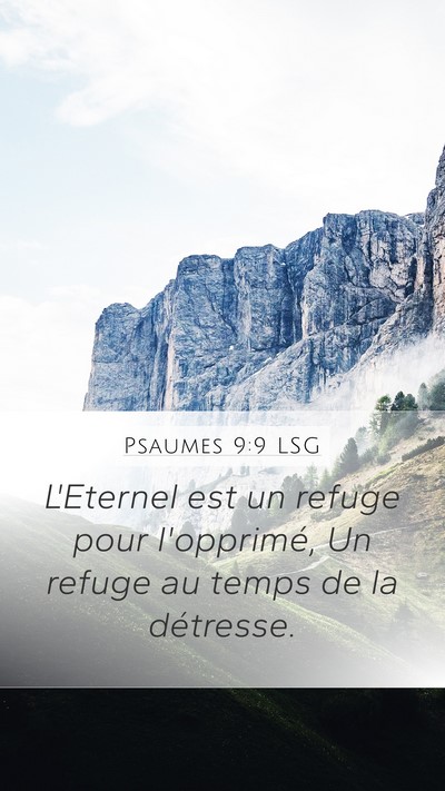 Psaumes 9:9 LSG Bible Verse Image