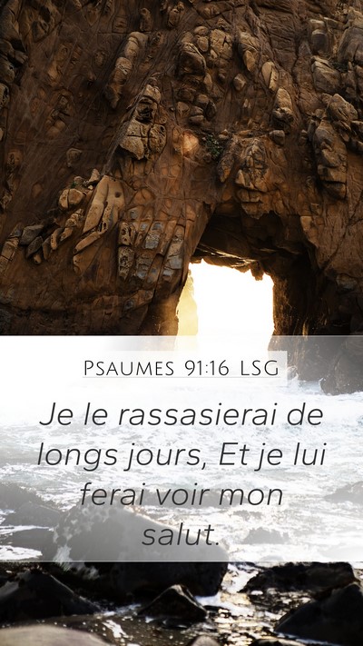 Psaumes 91:16 LSG Bible Verse Image