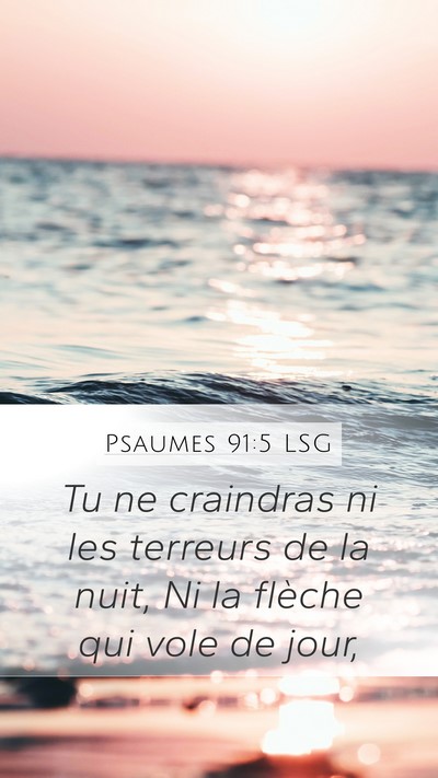 Psaumes 91:5 LSG Bible Verse Image