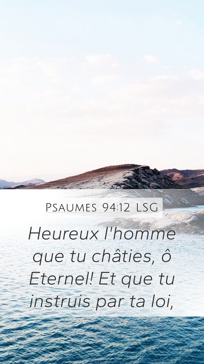 Psaumes 94:12 LSG Bible Verse Image