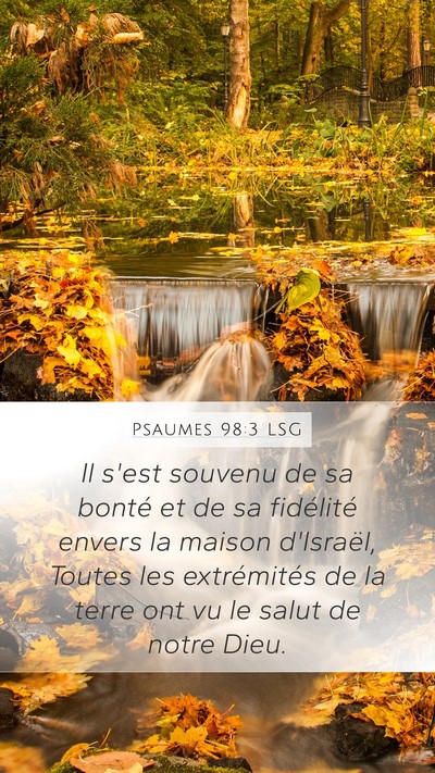 Psaumes 98:3 LSG Bible Verse Image
