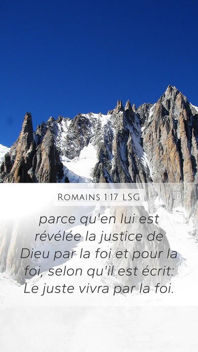 Romains 1:17 LSG Bible Verse Image