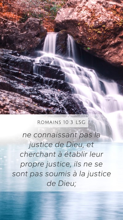 Romains 10:3 LSG Bible Verse Image