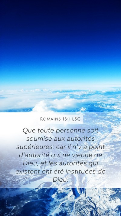 Romains 13:1 LSG Bible Verse Image