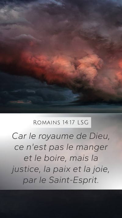 Romains 14:17 LSG Bible Verse Image