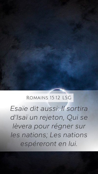 Romains 15:12 LSG Bible Verse Image