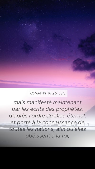 Romains 16:26 LSG Bible Verse Image