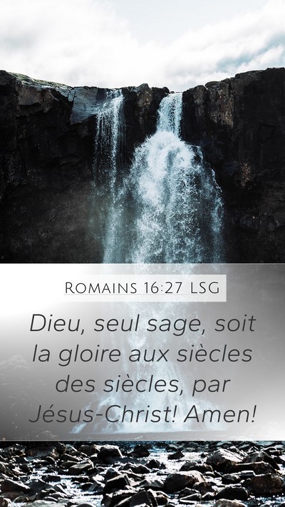 Romains 16:27 LSG Bible Verse Image