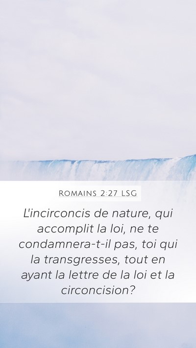 Romains 2:27 LSG Bible Verse Image