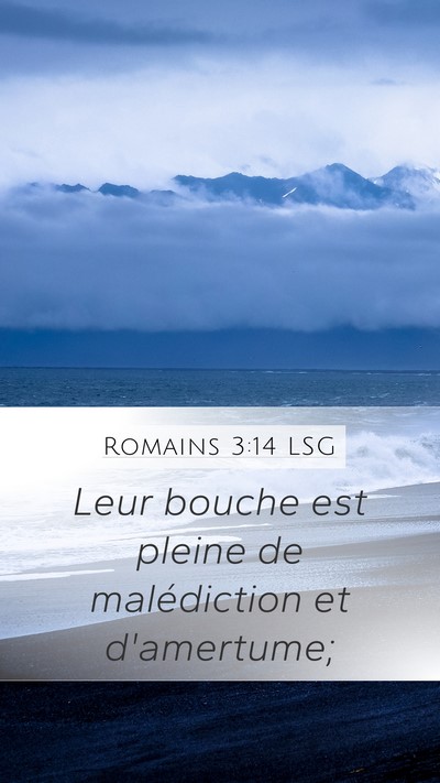 Romains 3:14 LSG Bible Verse Image