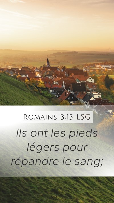 Romains 3:15 LSG Bible Verse Image