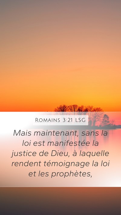 Romains 3:21 LSG Bible Verse Image