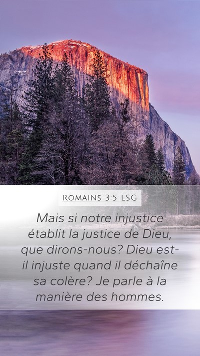 Romains 3:5 LSG Bible Verse Image