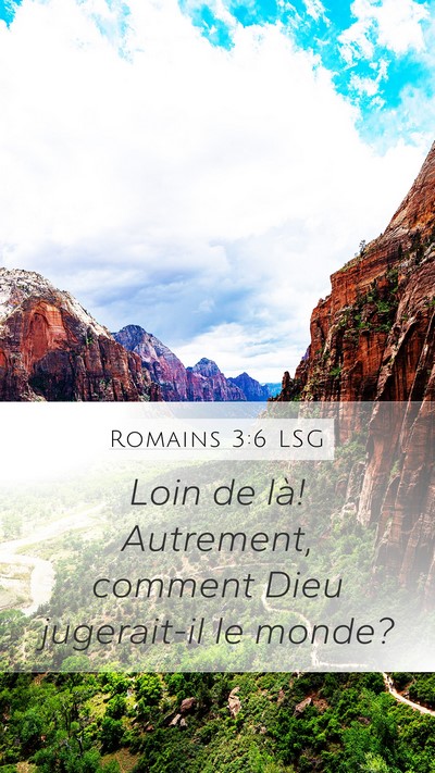 Romains 3:6 LSG Bible Verse Image