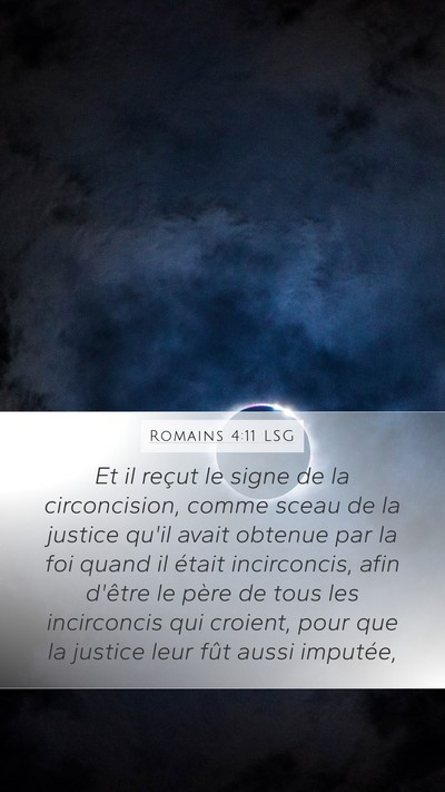 Romains 4:11 LSG Bible Verse Image
