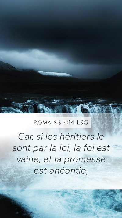 Romains 4:14 LSG Bible Verse Image