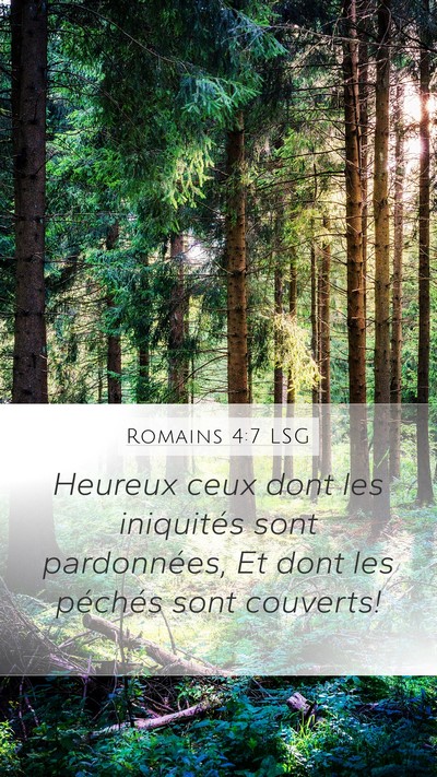 Romains 4:7 LSG Bible Verse Image