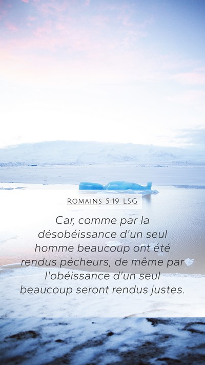 Romains 5:19 LSG Bible Verse Image