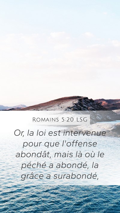 Romains 5:20 LSG Bible Verse Image