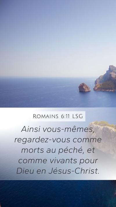 Romains 6:11 LSG Bible Verse Image