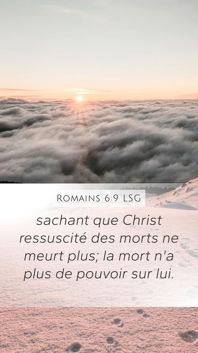Romains 6:9 LSG Bible Verse Image