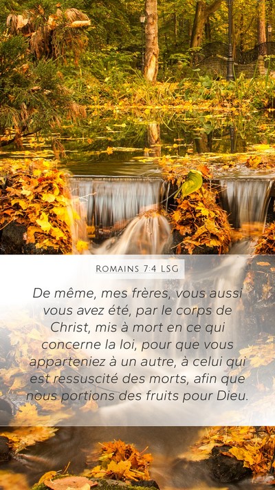 Romains 7:4 LSG Bible Verse Image