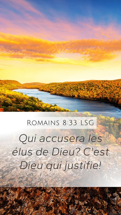 Romains 8:33 LSG Bible Verse Image
