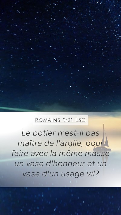 Romains 9:21 LSG Bible Verse Image