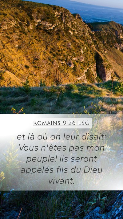 Romains 9:26 LSG Bible Verse Image