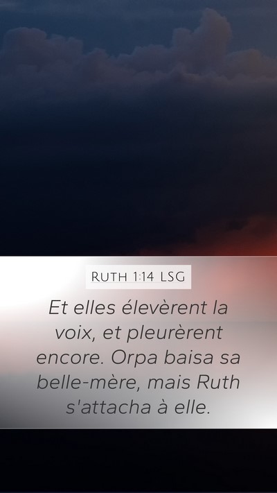 Ruth 1:14 LSG Bible Verse Image