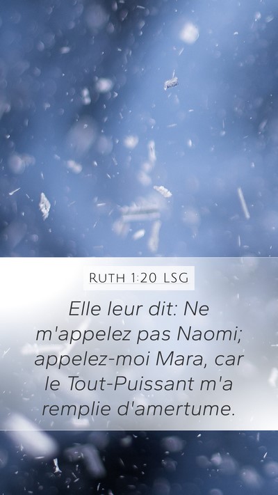 Ruth 1:20 LSG Bible Verse Image