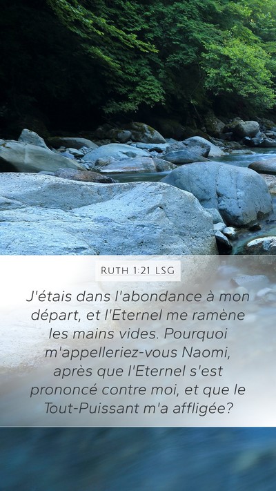 Ruth 1:21 LSG Bible Verse Image