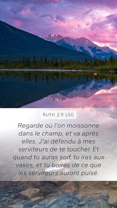 Ruth 2:9 LSG Bible Verse Image