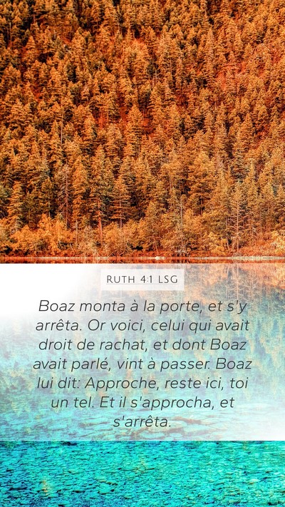 Ruth 4:1 LSG Bible Verse Image
