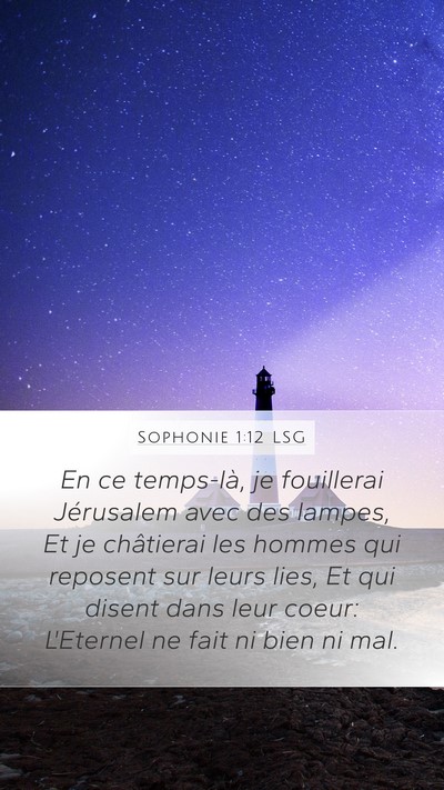 Sophonie 1:12 LSG Bible Verse Image