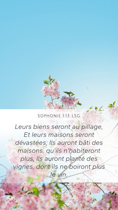 Sophonie 1:13 LSG Bible Verse Image
